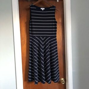 Charter Club Nautical Navy Stripped Dress
